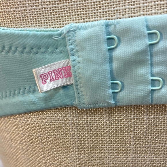 PINK Victoria's Secret size 36D Light teal Blue Underwire Bra supportive comfy - Picture 6 of 13